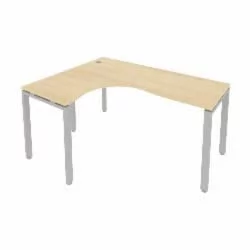 Стол письменный МЕТАЛ СЙСТЕМ БП.СА-4 Л Акация/Серый / METAL SYSTEM