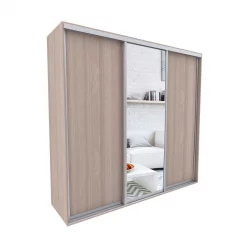 Трехстворчатый шкаф Акцент-Сим ДЗ 2100х600  Ясень шимо светлый