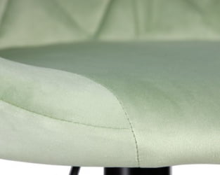 Стул барный DOBRIN LOGAN BLACK (мятный велюр (MJ9-87)) 2 шт