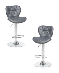 Стул барный ДОБРИН БАРНИ (серый) 2 шт / DOBRIN BARNY