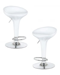 Стул барный ДОБРИН БОМБА (белый) 2 шт / DOBRIN BOMBA