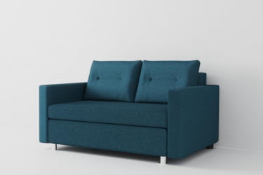 Диван трансформер Лоджия (Berhouse) Цвет фасада: Азур; Тип: Прямой; Материал фасада: Рогожка