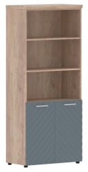 Шкаф с 1 комплектом глухих малых дверей и топом Torr LUX TLHC 85.5 Дуб Каньон Серо-голубой