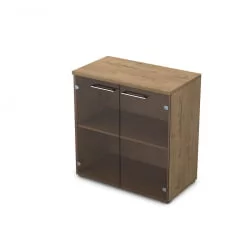 Шкаф со стеклянными дверьми GLOSS LINE 9НШ.023.2 Teakwood
