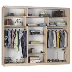 Шкаф-купе Б-230х270х60-1(ЯШТ-ЯШС-Д7Д7Д7) / B-230х270х60-1(ЯШТ-ЯШС-D7D7D7)