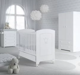 Кроватка для новорожденных Micuna Valentina 120x60 White