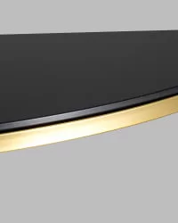 Консоль АЛЬБА 115x30 Золото (стекло черное)