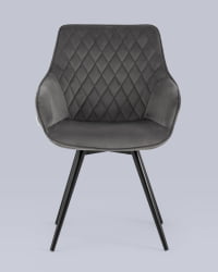 Стул вращающийся Сеул велюр Темно-серый