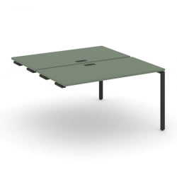 Двойной стол-приставка к опорным тумбам/шкафам CОНCЕПТ CН.ДСПР-002 Кобо Черный / CONCEPT CN.DSPR-002