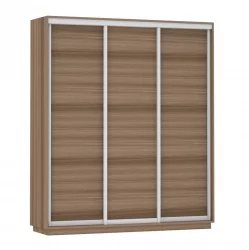 Шкаф-купе трехдверный Экспресс Трио Элемент 1800х2200h Ясень шимо тёмный