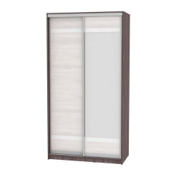 Шкаф-купе коричневый B-220х120х60-3(ЯАТ-ЯАС-D9D10)