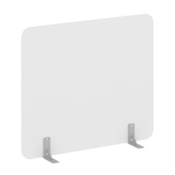 Перегородки на металлических опорах на фетровых подпятниках Р-лине ДП.Ф-140-120 Белый / R-line DP.F-140-120