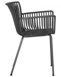 Стул обеденный DOBRIN ROSS (темно-серый (GR-04) без подушки) 4 шт