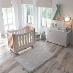 Кроватка для новорожденных 120x60 Micuna BabySitter White Water wood