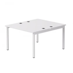 Бенч-система на 2 места на металлокаркасе, опоры 45 гр Everprof EVO 254S015 Белый