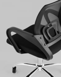Кресло офисное TopChairs Simple New черный спинка сетка