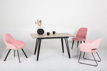 Стол раскладной Диего 140-180 white Мрамор графит