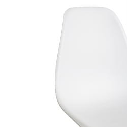Кухонный стул CINDY (EAMES) (mod. 1801) дерево бук/металл/сиденье пластик, 45x51x82 см, White (белый)
