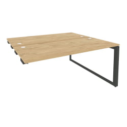 Стол-приставка двойной на О-образном м/к к опорым элем. ONIX O.MO-D.SPR-4.7 Тиквуд Светлый/Антрацит