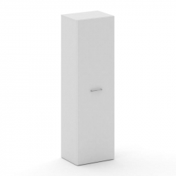 Шкаф средний высокий универсальный Кросс CРФ.СМ-101 Белый Ф/Белый Бриллиант УМ 600*460*2000 / CRF.SM-101 F/Белый UM