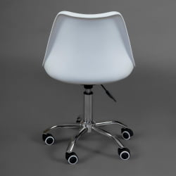 Офисное кресло TULIP (mod.106-1) металл/пластик/PU, 58 x 47 x 97см, White (белый) / Chrome (хром)