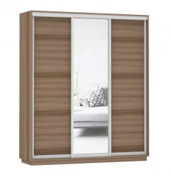 Шкаф-купе трехдверный Экспресс Медиум-1 1800х2200h Ясень шимо тёмный