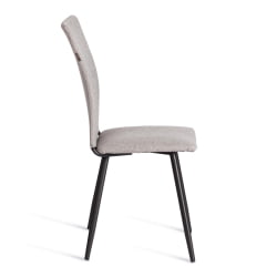 Мягкий стул La Rousse NEW, ткань рогожка, серый/черный, 3M 16/2, 45x55x93 см