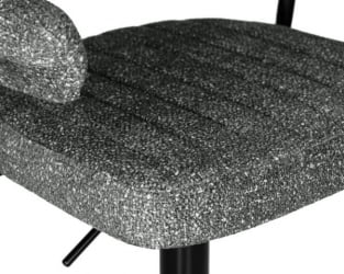 Стул барный DOBRIN CHARLY BLACK (серый твид (LEO11)) 2 шт