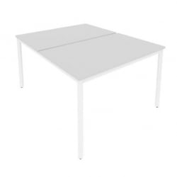 Рабочая станция на металлокаркасе СЛИМ СЙСТЕМ С.СП-4.3 Серый-Белый / SLIM SYSTEM