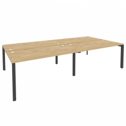 Рабочая станция на П-образном м/к ONIX O.MP-D.RS-4.4.8 Тиквуд Светлый/Антрацит