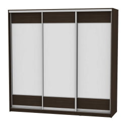 Шкаф-купе B-220х235х60-3(Венге-D8D8D8)