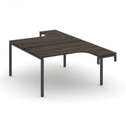 Рабочая станция-надставка на опорные тумбы CONCEPT CN.DSAN-001 Дуб Мали Черный