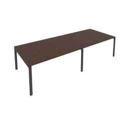 Переговорный стол (2 столешницы) Metal System Б.ПРГ-2.4 Венге/Антрацит