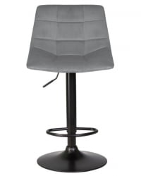 Стул барный DOBRIN TAILOR BLACK (серый велюр (MJ9-75)) 2 шт