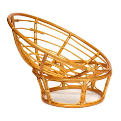 Кресло PAPASAN 23/01 W /с подушкой/ диаметр подушки 122 см, 115х101х104 см, Honey (мед), ткань Оранжевый, С 23