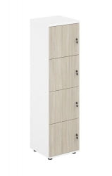 Локер 4 ячейки Sigma SG.817.WH.OL Белый Дуб светлый