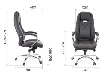 Кресло руководителя Drift M кожа Коричневый