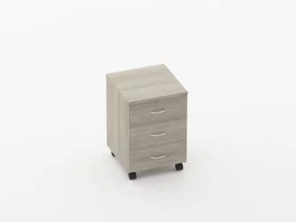 Тумба подкатная с 3-мя ящиками Twin 14.10.10 Дуб Сантана светлый