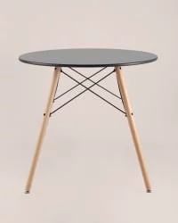 Маленький обеденный стол DSW D80 Черный