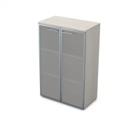 Шкаф средний со стеклом GLOSS LINE 9НШ.017.6 Ivory
