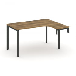 Стол-надставка на опорную тумбу (правый) CОНCЕПТ CН.ОСАН-001(Р) Сандал Янтарный Черный / CONCEPT CN.OSAN-001(R)