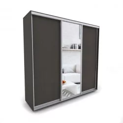 Шкаф-купе 3-х дверный Акцент-Сим ДЗ 2400х600 Венге