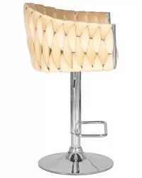 Стул барный ДОБРИН МАРCЕЛ Бежевый велюр МДЖ9-10 / DOBRIN MARCEL MJ9-10