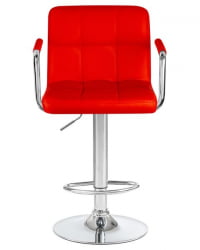 Стул барный DOBRIN KRUGER ARM (красный) 2 шт