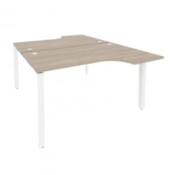 Рабочая станция на П-образном м/к ОНИКС О.МП-Д.СА-2 Дуб Аттик/Белый / ONIX O.MP-D.SA-2