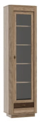 Шкаф со стеклянными дверьми Фантазия 34.06 Дуб каньон Дуб кальяри