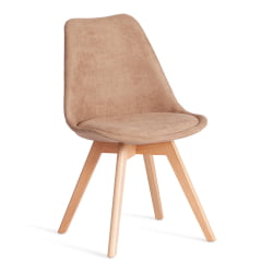 Стул TULIP SOFT (mod. 053V) дерево/пластик/ткань, 49,5 x 54,5 x 84 см, Бежевый (Beige) LY1701-4