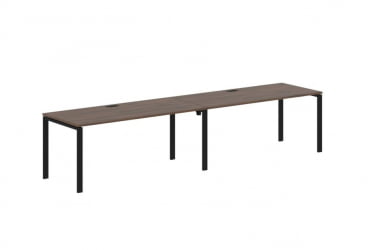 Бенч-система ЕДИС ЕУВСТ 3580 Дуб Денвер темный Черный / EDIS EUWST