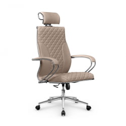 Кресло руководителя Metta L 2c 44C/K116 Infinity Easy Clean (MPES) Комплект 9 Темно-бежевое
