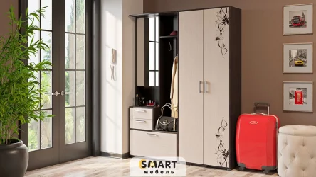 Набор мебели для прихожей Витра № 1 Венге Цаво Дуб Белфорт с рисунком